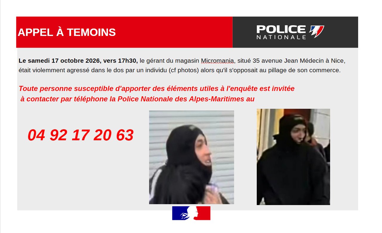 Appel à témoins
