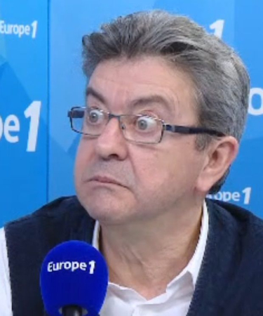 Mélenchon yeux ronds