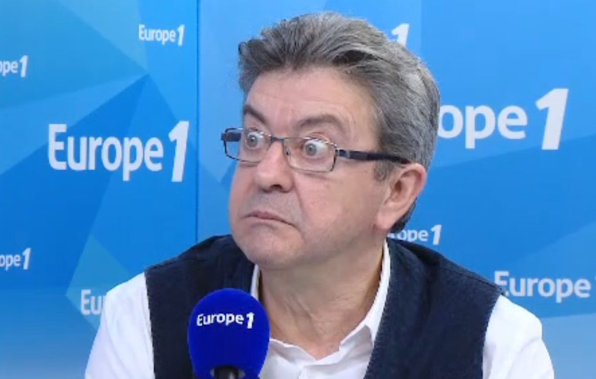 Mélenchon yeux ronds