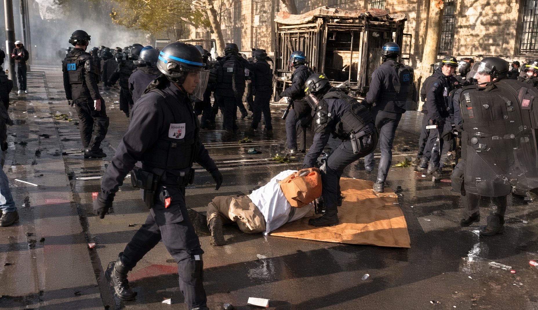 street médic République 17 octobre